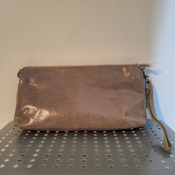 NWT DANIER Clutch/Wristlet with long chain cross-body strap - Picture 2 of 6